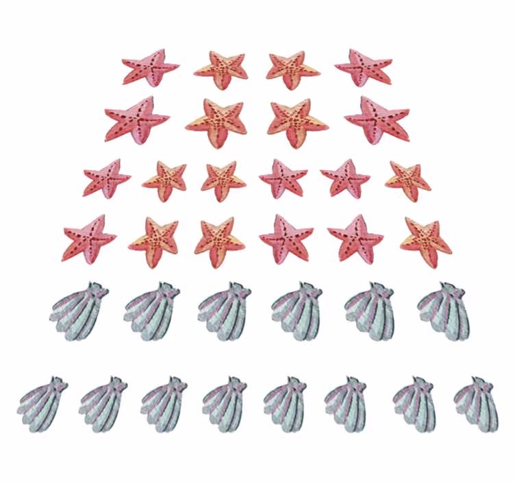 Dywan winylowy do łazienki gwiazda morska - TenStickers