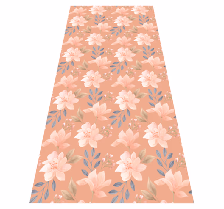 Dywan winylowy do salonu wzór kwiatowy blossom - TenStickers