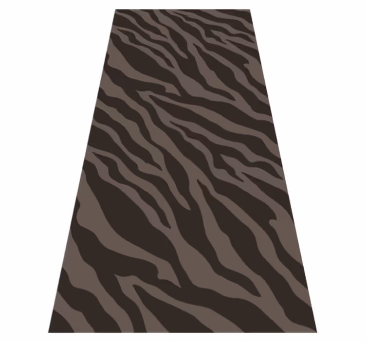 Dywan winylowy wzór zwierzęcy ciemna zebra - TenStickers