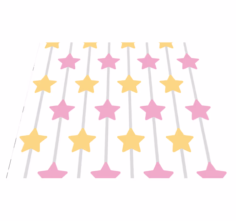 Dywan winylowy w gwiazdki niezwykła słodycz - TenStickers