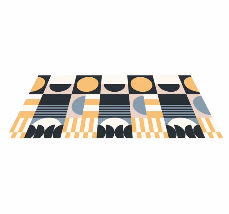 Dywan winylowy do salonu w nowoczesny abstrakcyjny wzór - TenStickers