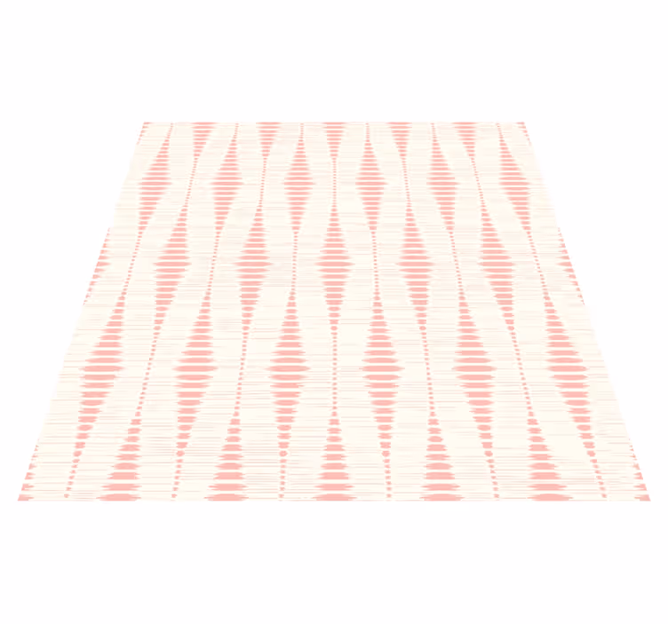 Dywan winylowy wzór geometryczny w pastelowym różu - TenStickers