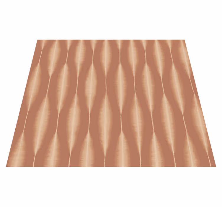 Dywan winylowy wzór geometryczny ikat kasuri mocha - TenStickers