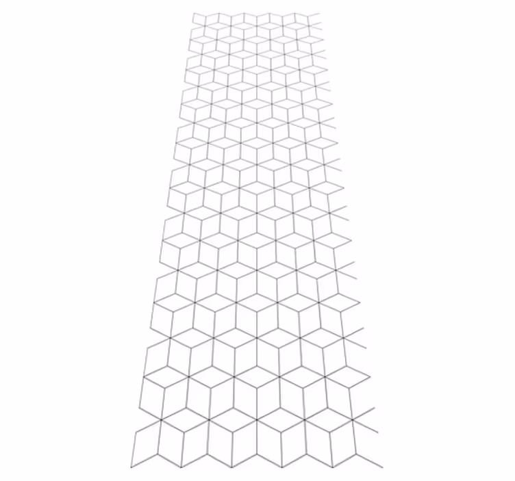 Dywan winylowy wzór geometryczny w kostki - TenStickers