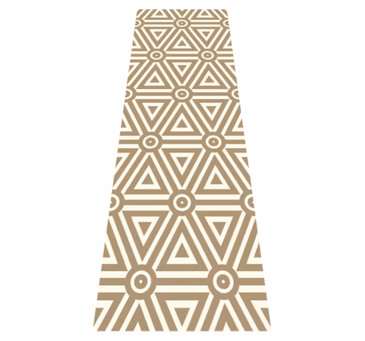 Dywan winylowy wzór geometryczny styl retro vintage - TenStickers