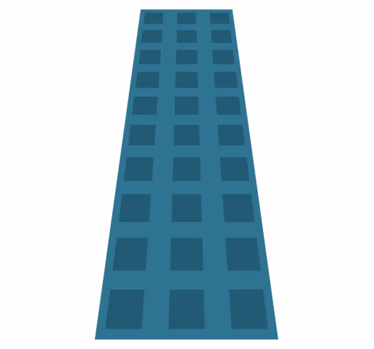 Dywan winylowy wzór geometryczny niebieski w kwadraty - TenStickers