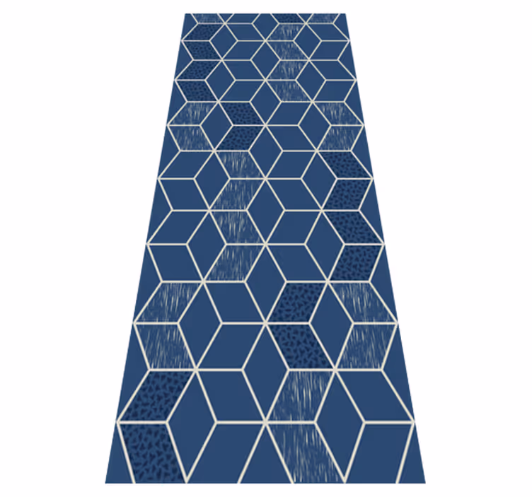 Dywan winylowy wzór geometryczny 'zniszczona wiktoria' - TenStickers