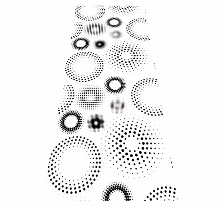 Dywan winylowy wzór geometryczny kropki bez szwów - TenStickers