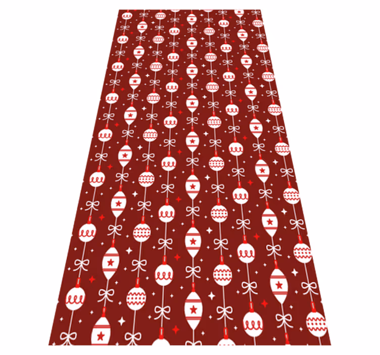 Dywan winylowy boże narodzenie bombki świąteczne - TenStickers