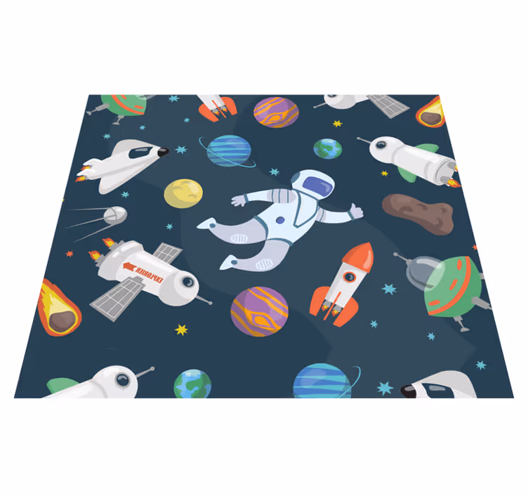 Dywan winylowy do salonu statki kosmiczne - TenStickers