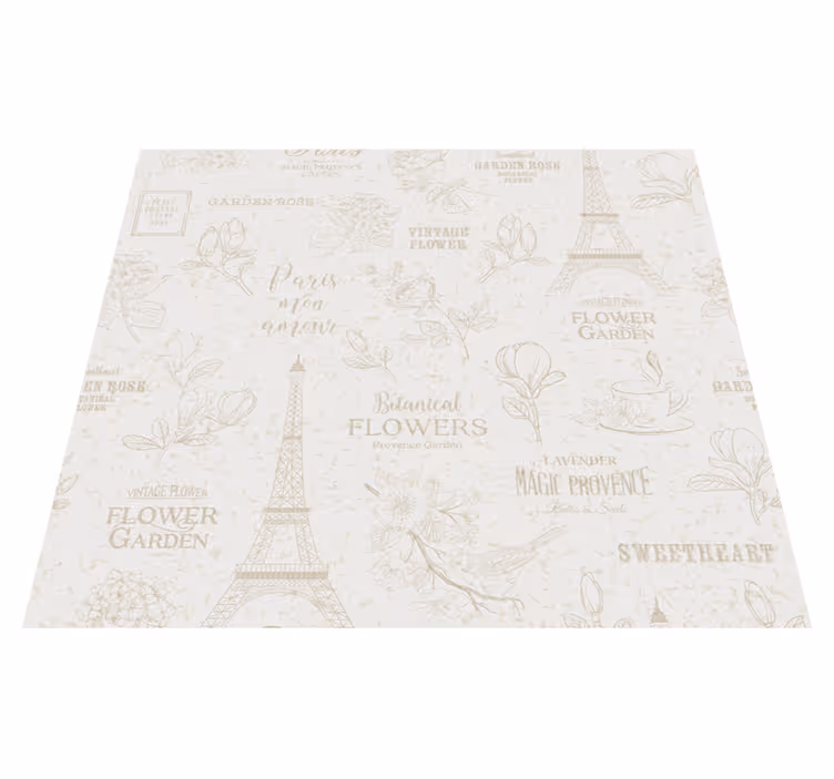 Dywan winylowy do salonu w stylu paryskim - TenStickers