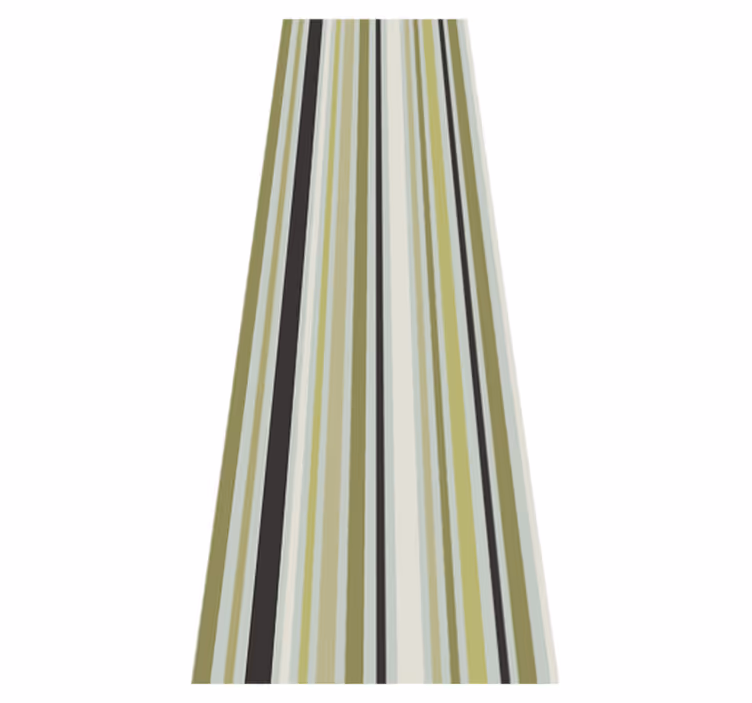 Dywan winylowy do salonu w geometryczne zielone linie - TenStickers