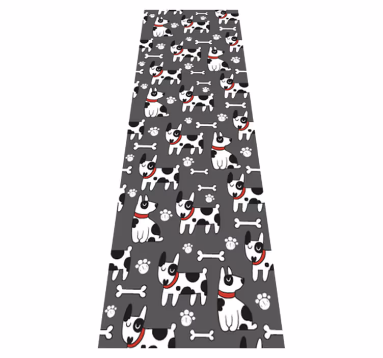 Dywan winylowy do salonu z fantastycznym psem - TenStickers