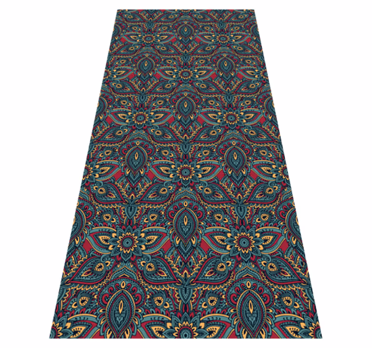 Dywan winylowy do salonu w stylu indian red - TenStickers