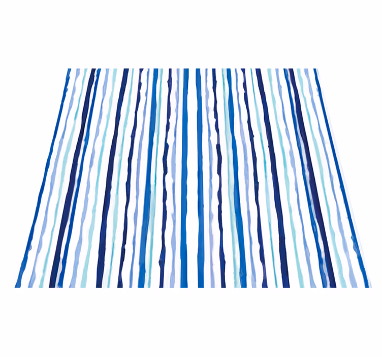 Dywan winylowy do salonu w jasne pionowe linie - TenStickers