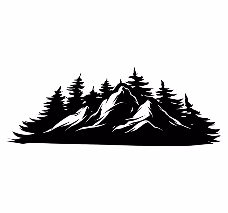 Dywan winylowy natura pasmo górskie - TenStickers