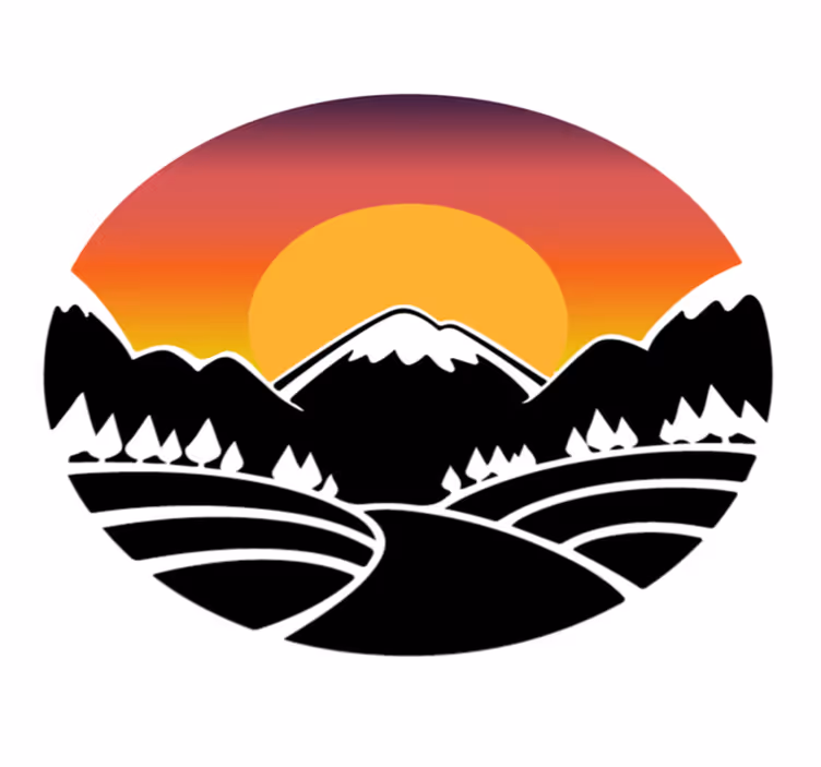 Dywan winylowy natura góry i lasy - TenStickers