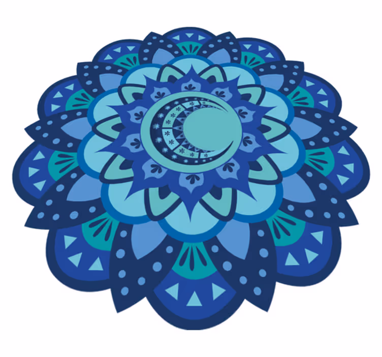Dywan winylowy natura z bogatym mandala roślinnym - TenStickers