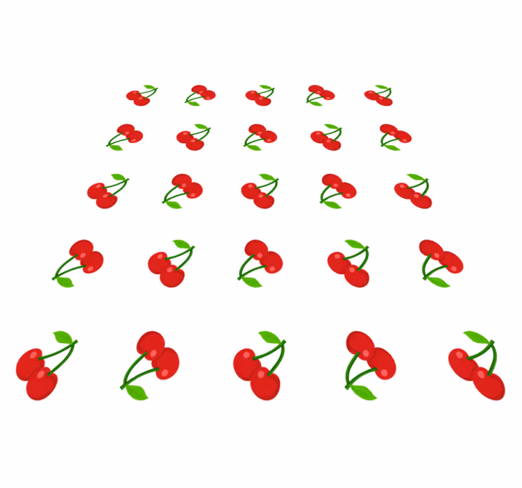 Dywan winylowy natura wzór wiśniowy - TenStickers