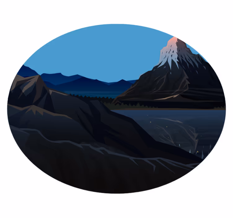 Dywan winylowy natura widok górskiego krajobrazu - TenStickers