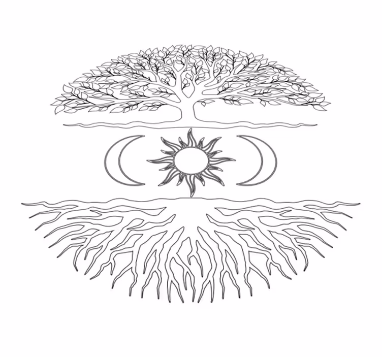 Dywan winylowy natura system korzeni drzew - TenStickers