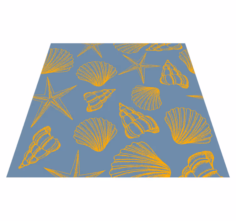 Dywan winylowy natura muszle i gwiazdy - TenStickers