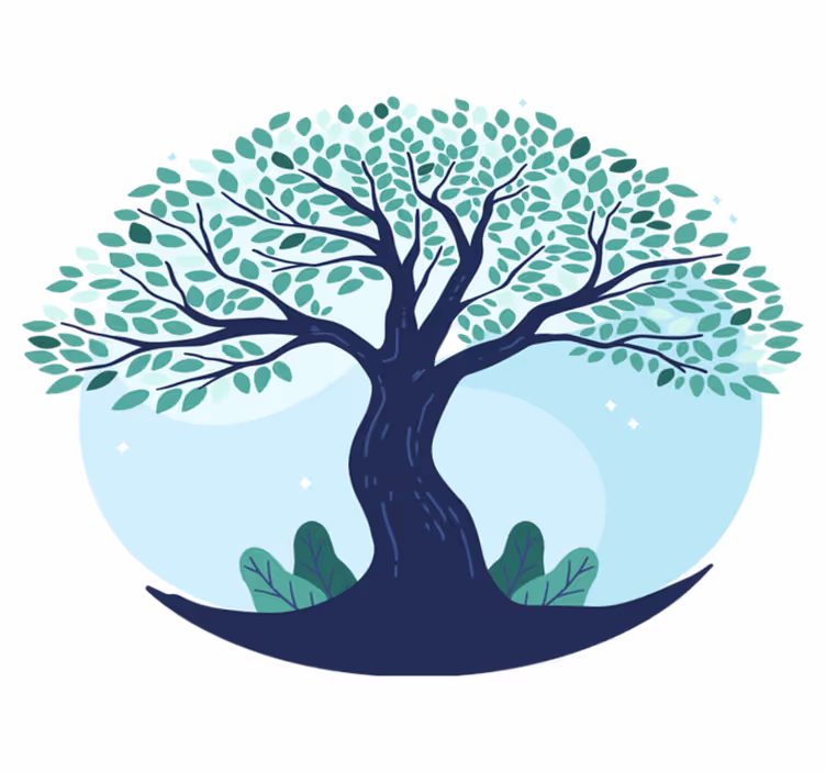 Dywan winylowy natura z bujnym wzorem drzew - TenStickers