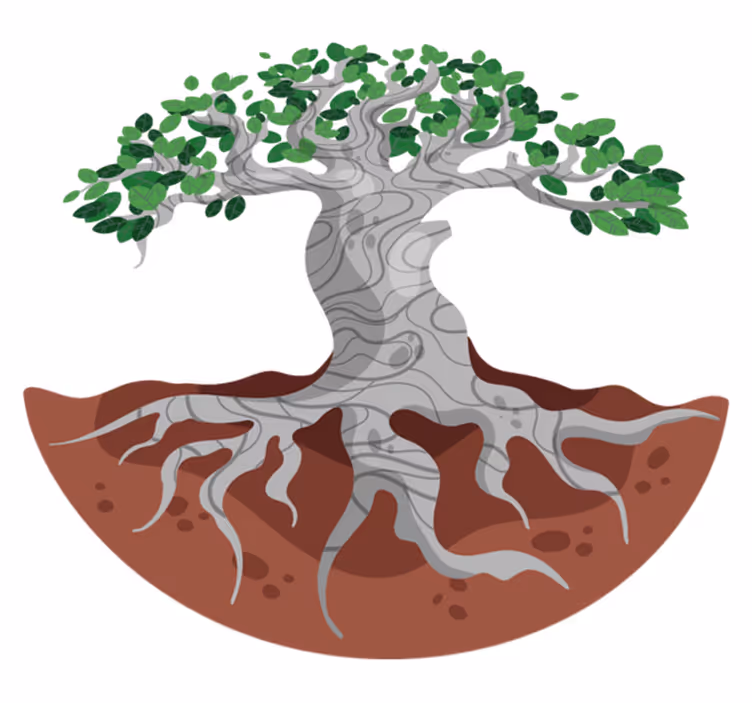 Dywan winylowy natura korzenie drzew w stylu - TenStickers