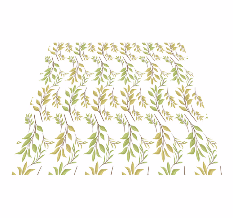 Dywan winylowy natura w bujnym zielonym wzorze - TenStickers