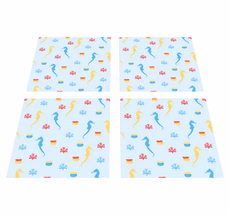 Dywan winylowy natura konik morski splash - TenStickers