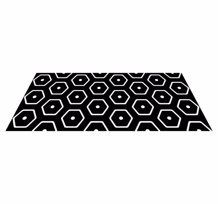 Dywan winylowy wzór geometryczny w stylu minimalistycznym - TenStickers