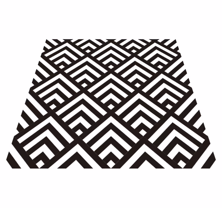 Dywan winylowy wzór geometryczny diamenty - TenStickers