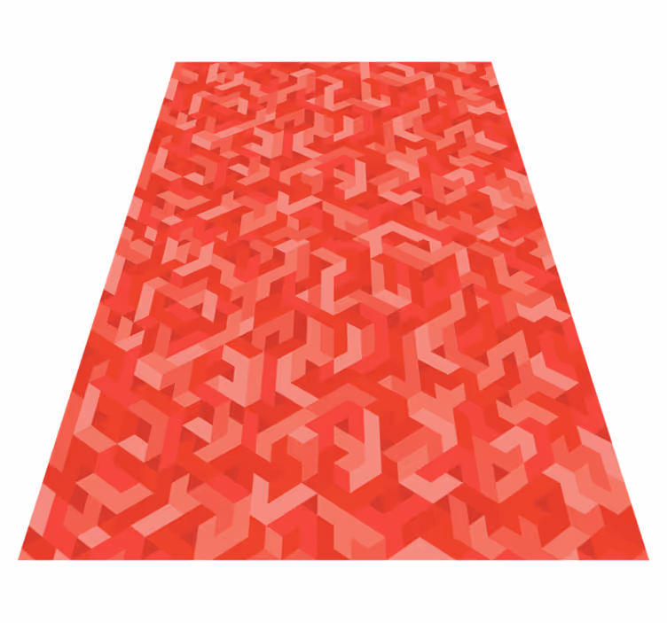 Dywan winylowy wzór geometryczny złożona konfiguracja - TenStickers