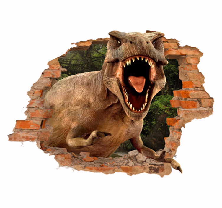 Dywan winylowy dla dziecka 3d t-rex - TenStickers