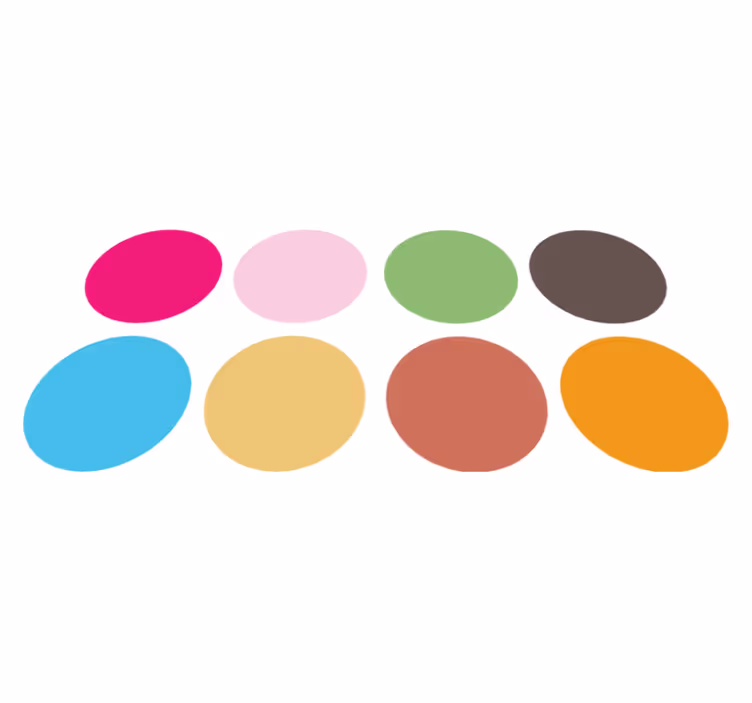 Dywan winylowy dla dziecka kolorowe okręgi - TenStickers