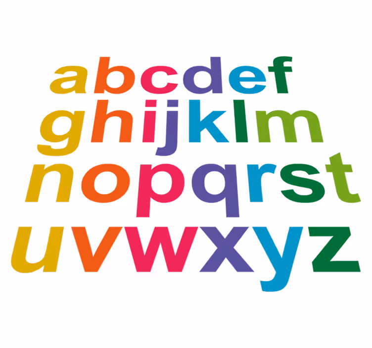 Dywan winylowy dla dziecka w minimalistyczne litery - TenStickers