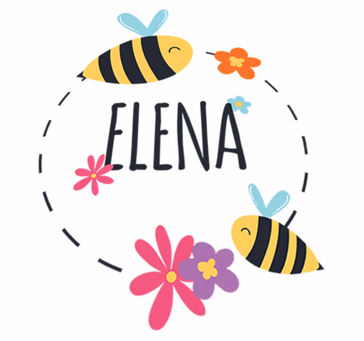 Dywan winylowy dla dziecka z imieniem na wiosnę - TenStickers
