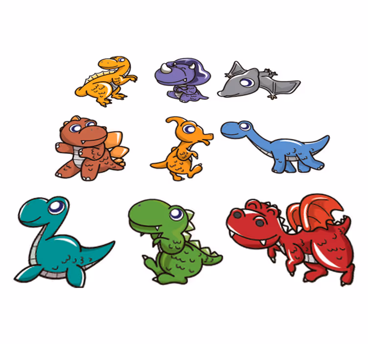 Dywan winylowy dla dziecka z dinozaurami dla maluchów - TenStickers