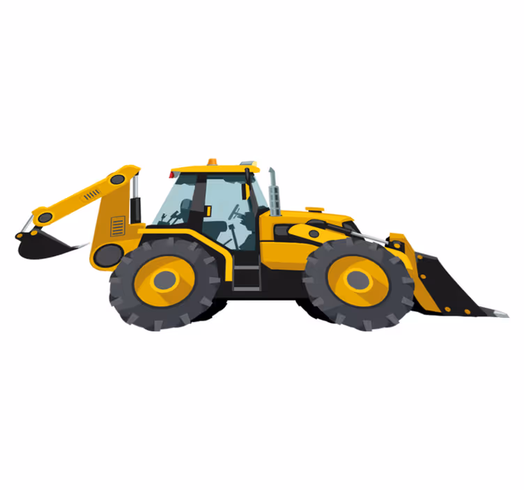 Dywan winylowy dla dziecka traktor w realistycznym stylu - TenStickers