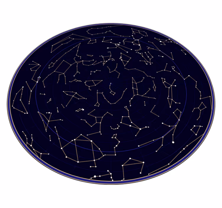 Dywan winylowy dla dziecka mapa gwiazd - TenStickers