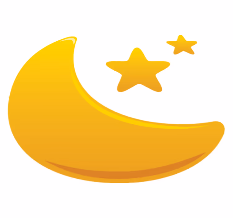 Dywan winylowy dla dziecka półksiężyc i gwiazdy - TenStickers