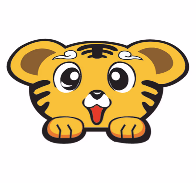 Dywan winylowy dla dziecka wesoły tygrysek - TenStickers