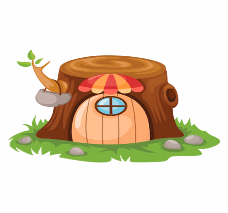 Dywan winylowy dla dziecka domek na drzewie - TenStickers