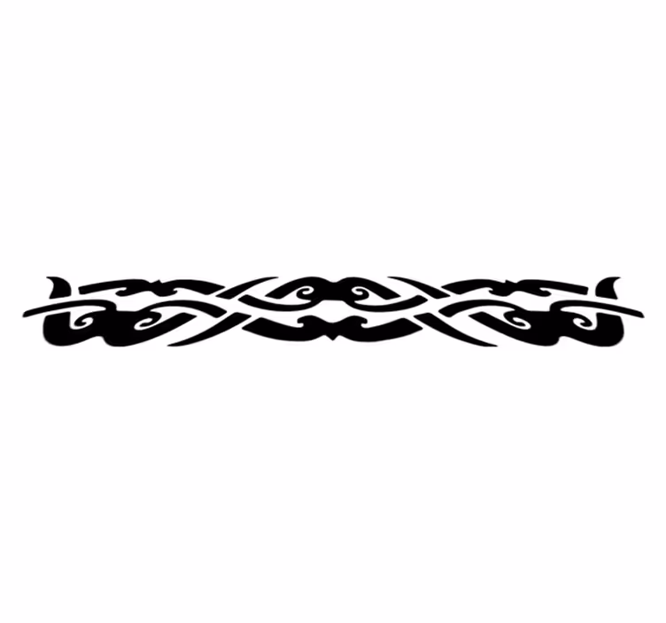 Dywan winylowy do salonu w jednolitym wzorze tribal - TenStickers