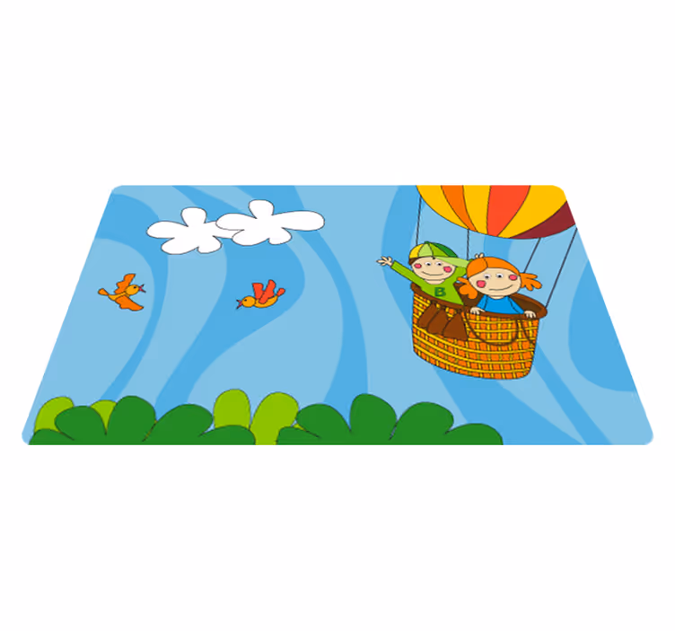 Dywan winylowy dla dziecka latająca balonem - TenStickers