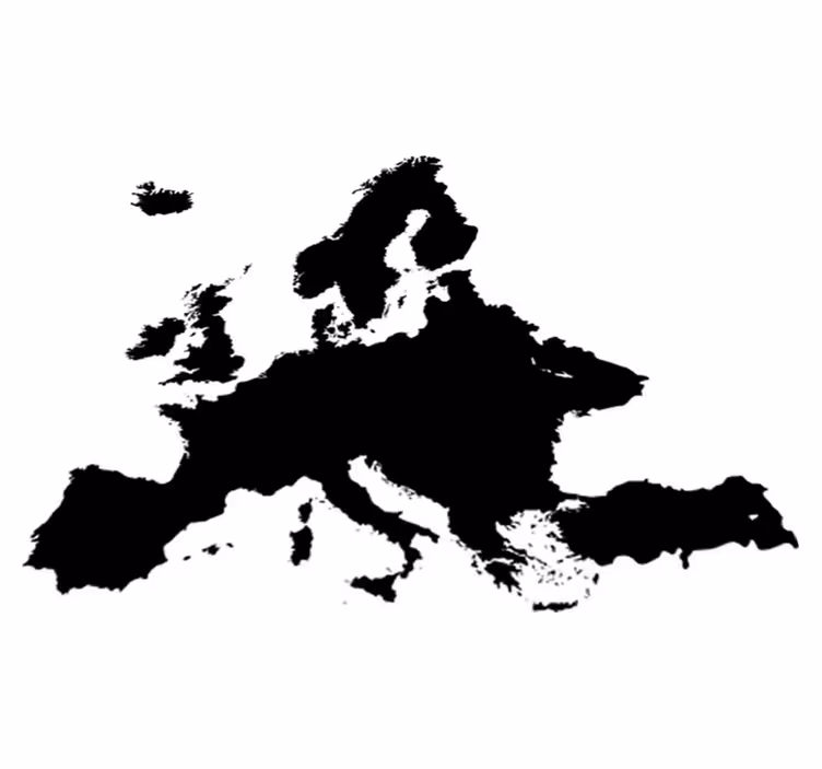 Dywan winylowy mapa świata tablica kredowa europa - TenStickers