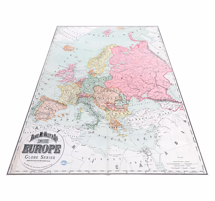 Dywan winylowy mapa świata mapa europy 1900 - TenStickers