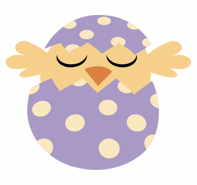 Dywan winylowy dla dziecka z ptaszkiem wielkanocnym - TenStickers