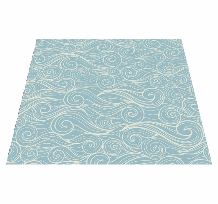 Dywan winylowy do łazienki ocean z falami - TenStickers