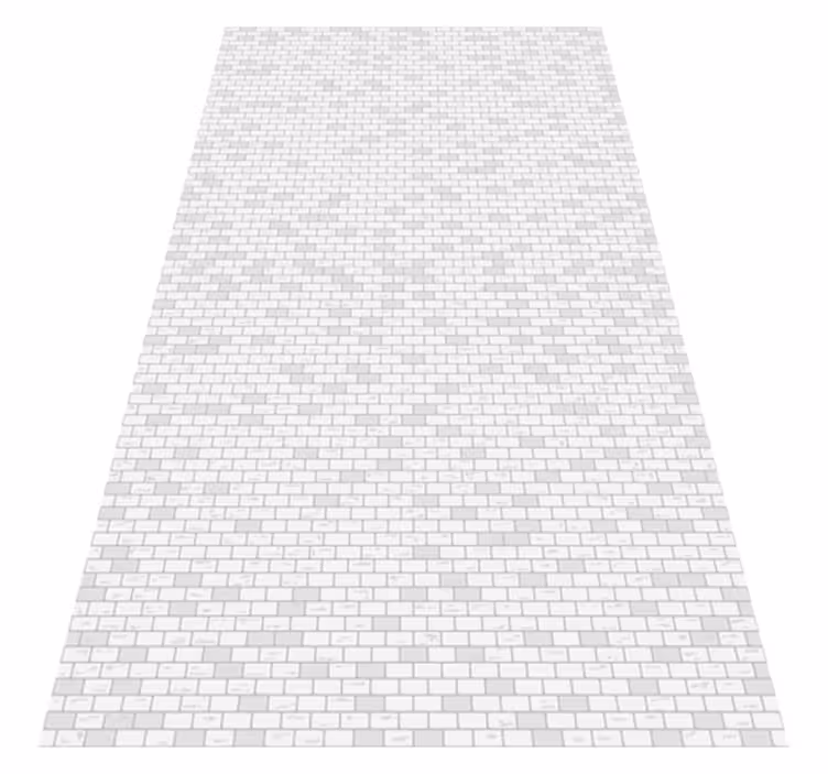 Dywan winylowy do łazienki w elegancki wzór cegły - TenStickers